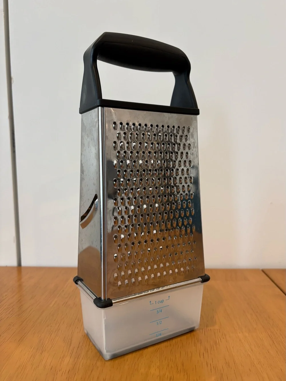 OXO SoftWorks Box Grater Stainless Steel w Handle & Container Dishwasher Safe